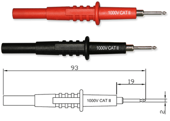 2mm Notched Tip Prod