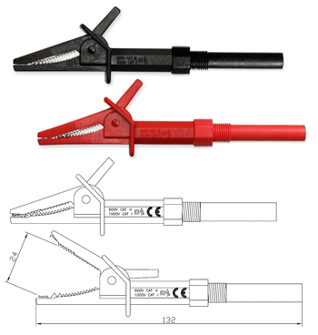 Screw In Flanged Crocodile Clip