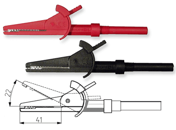 Screw In 1000V Crocodile Clip