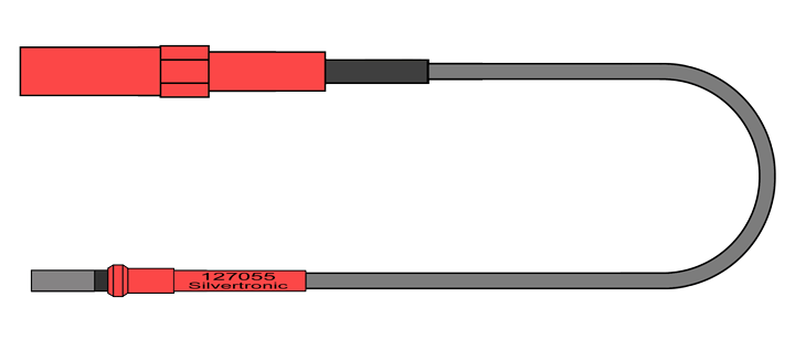 4mm Avionic Test Lead, Socket Size 16 (1.6mm I/D)