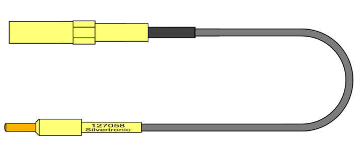 4mm Avionic Test Lead, Pin Size 12 (2.4mm O/D)