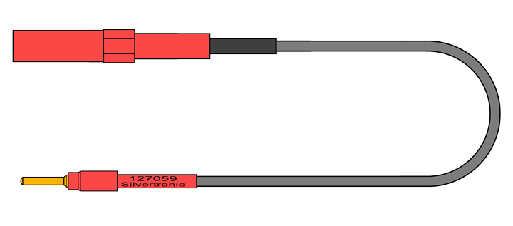 4mm Avionic Test Lead, Pin Size 16 (1.6mm O/D)