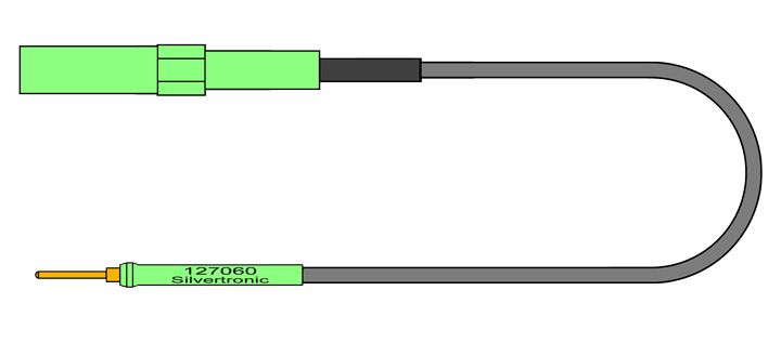 4mm Avionic Test Lead, Pin Size 20 (1mm O/D)