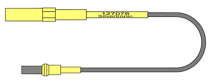 4mm Avionic Test Lead, Socket Size 12 (2.4mm I/D)