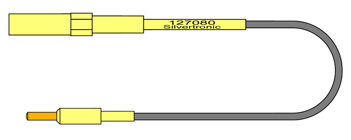 4mm Avionic Test Lead, Pin Size 12 (2.4mm O/D)