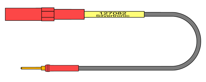 4mm Avionic Test Lead, Pin Size 20 (1mm O/D)