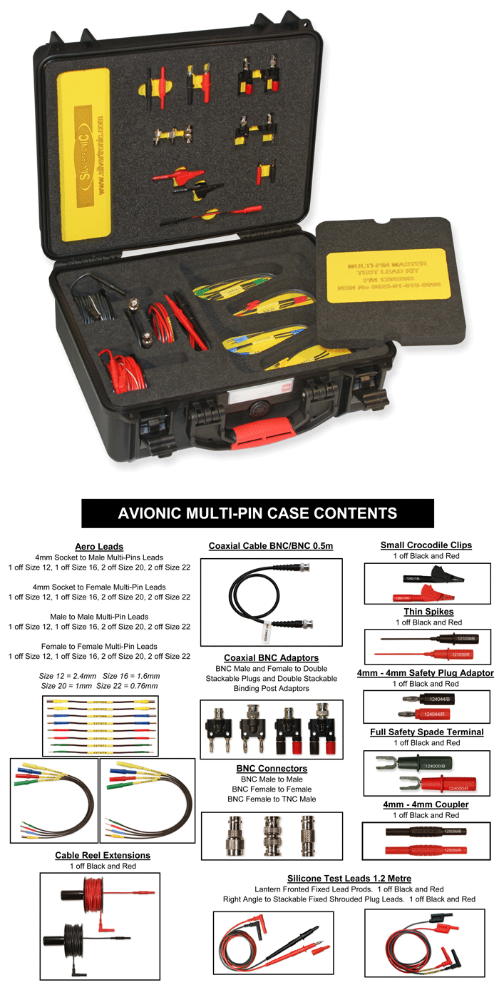 Avionic Multi-Pin Master Test Lead Kit